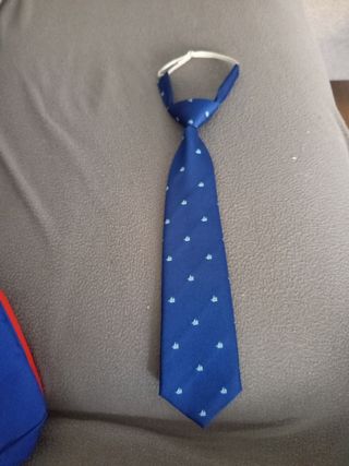 Corbata niño azul barcos comunión