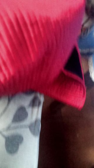 Cappotto a vestaglia rosso e nero indiano come nuovo