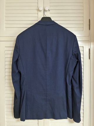 Traje de chaqueta azul Zara