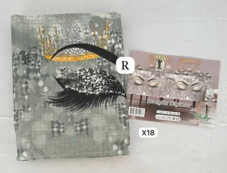 Tovaglia con stampa occhi e corona