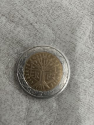 Moneda Francia 2 Euros 2001  Error