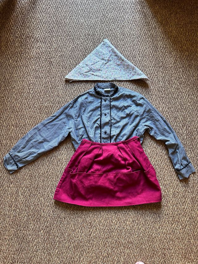 Conjunto niña 10 años: falda y blusa