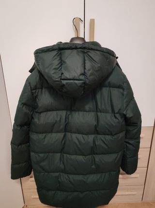 Cappotto con cappuccio Calvin Klein verde