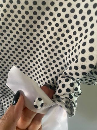 Camicia NAF NAF pois bianco nero