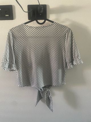 Camicia NAF NAF pois bianco nero