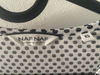 Camicia NAF NAF pois bianco nero