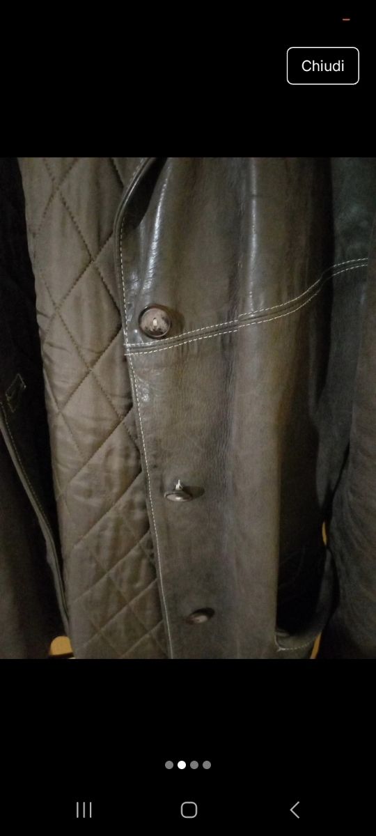 Giacca in pelle marrone PREZZO TRATTABILE