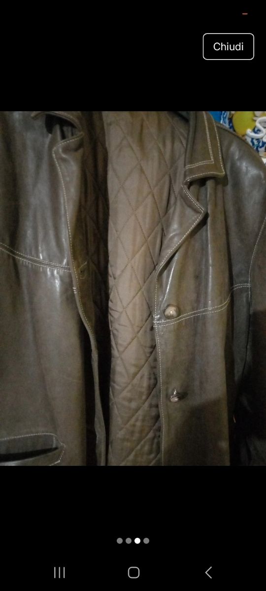 Giacca in pelle marrone PREZZO TRATTABILE