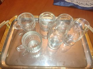 Juego de 6 Vasos de Chupito con Bandeja