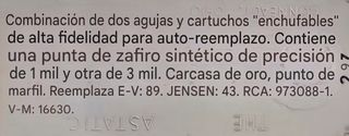 Aguja Tocadiscos Astatic 89 T 4-71
