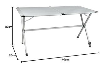Mesa de camping plegable metal