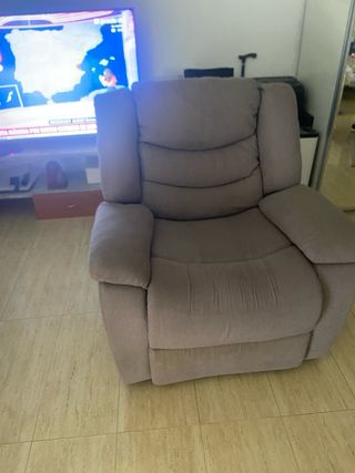 Sillón Eléctrico Reclinable Gris