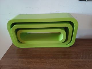 Scaffali modulari verdi