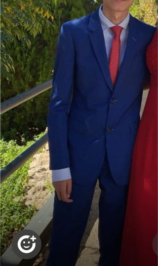 Traje de chaqueta azul hombre SOLO UNA VEZ UTILIZA