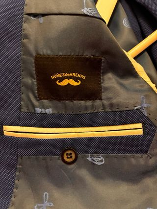 Traje de chaqueta azul hombre SOLO UNA VEZ UTILIZA