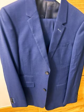 Traje de chaqueta azul hombre SOLO UNA VEZ UTILIZA