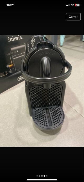 Cafetera Nespresso Inissia Negra