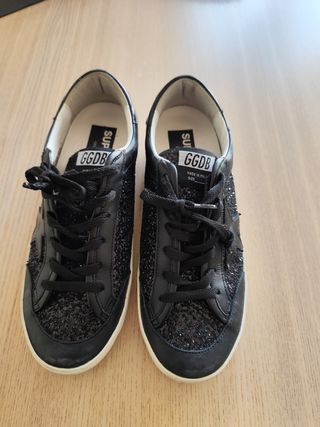 Golden Goose Sneakers Negras Glitter