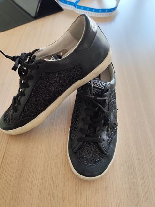 Golden Goose Sneakers Negras Glitter