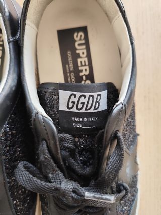 Golden Goose Sneakers Negras Glitter
