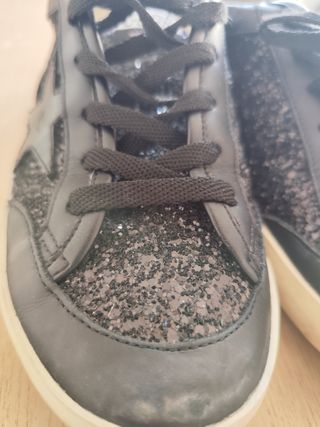 Golden Goose Sneakers Negras Glitter