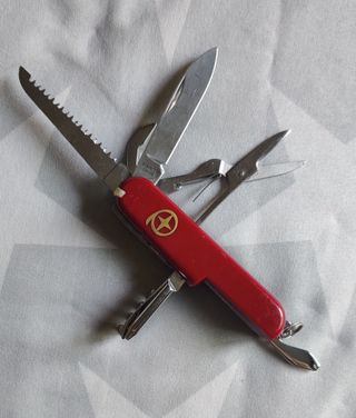 Navaja Multiusos Stainless China Roja