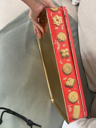 Scatola di latta vintage biscotti