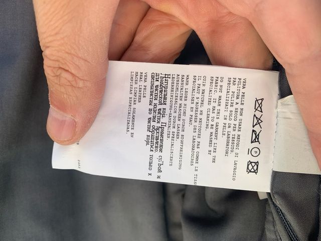 Giubbotto in pelle Mabrun grigio donna