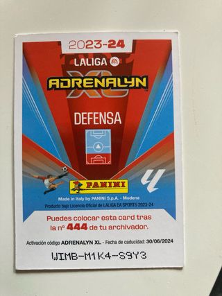 Cromo Carvajal Adrenalyn XL Edición Limitada