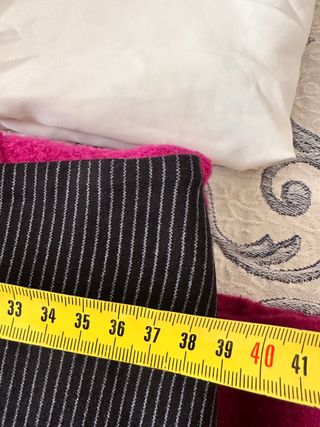 Saia preta risca de giz XL