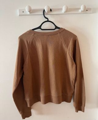 Sudadera H&M Basics Marrón Talla M