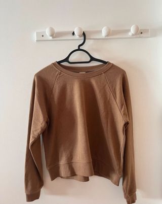 Sudadera H&M Basics Marrón Talla M
