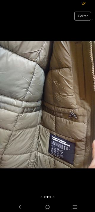Parka Jack & Jones Talla S Verde Militar Nueva