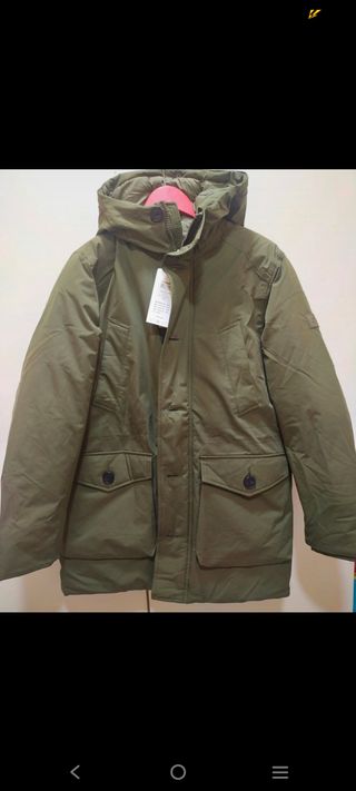 Parka Jack & Jones Talla S Verde Militar Nueva