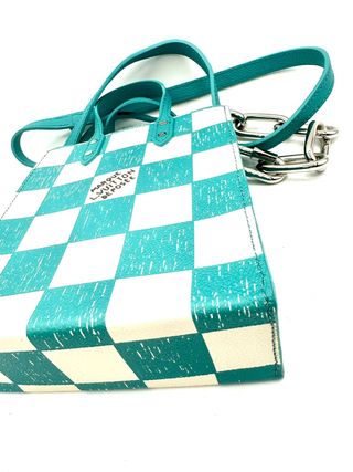 Bolso Louis Vuitton Petit Sac Plat Teal/Blanco