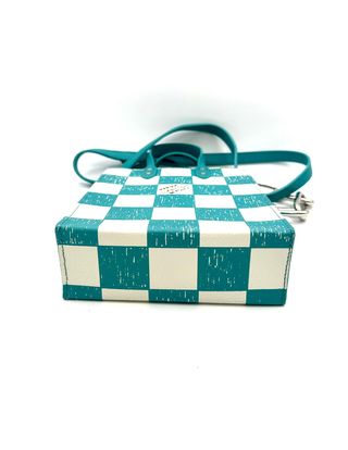Bolso Louis Vuitton Petit Sac Plat Teal/Blanco