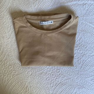 Camiseta Zara Beige Talla XS