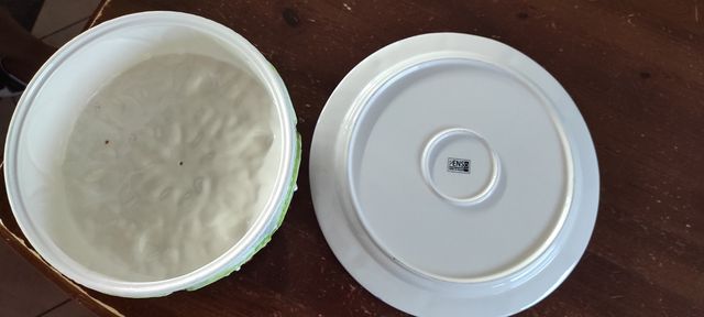 Tortiera in ceramica decorata