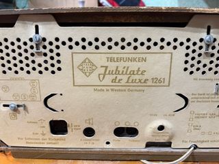 Radio Telefunken Jubilate Válvulas