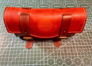 Alforja de cuero para herramientas de la bici