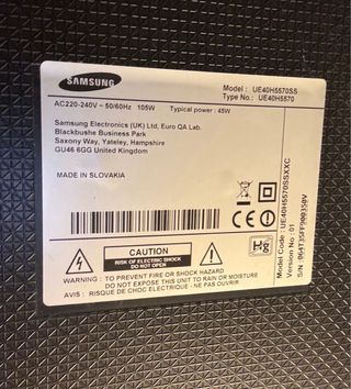 TV Samsung 40” Smart TV (LEER DESCRIPCION)