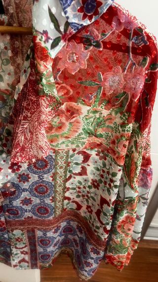 Blusa Zara Estampada Multicolor