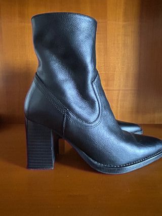 Botín piel mujer Mango talla 37
