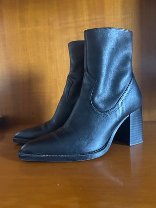Botín piel mujer Mango talla 37