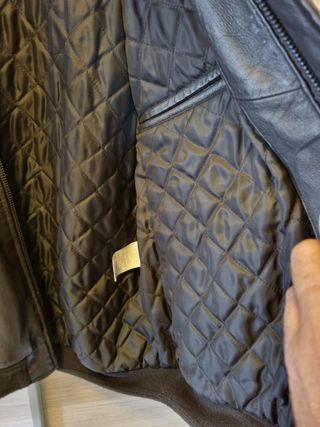 Giacca in pelle GREEN LEAVES nera