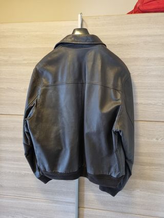 Giacca in pelle GREEN LEAVES nera