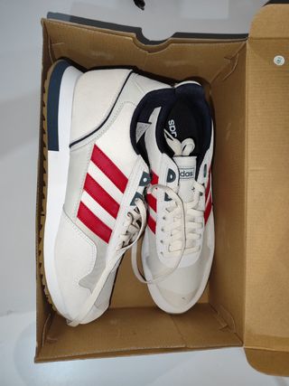 Zapatillas Adidas Talla 40 Rojas y Blancas