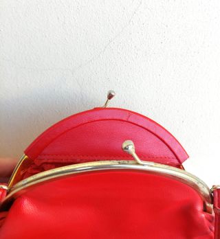 Borsetta a tracolla vintage colore rosso