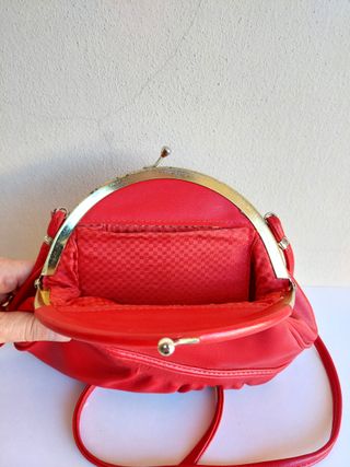 Borsetta a tracolla vintage colore rosso