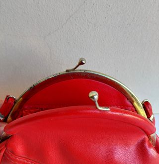 Borsetta a tracolla vintage colore rosso